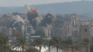 Israeli strikes near south Lebanons Tyre following evacuation orders  AFP [upl. by Hsaka]