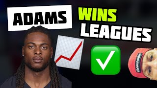 Davante Adams is about to WIN leagues  Live Fantasy Drafts [upl. by Maroj]