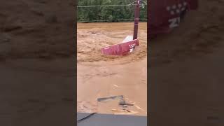 Hurricane Helene causes extreme flooding in Asheville North Carolina [upl. by Eteragram]