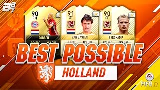 BEST POSSIBLE NETHERLANDS TEAM w TIF ROBBEN AND VAN BASTEN  FIFA 17 [upl. by Esorbma78]