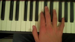 How To Play an A Halfdiminished 7th Chord on the Piano [upl. by Aiotal690]