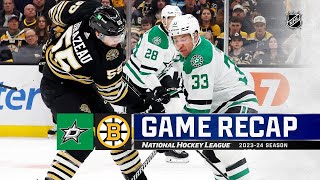 Dallas Stars vs Boston Bruins  February 19 2024  Game Highlights  NHL Regular Season [upl. by Sedecrem]