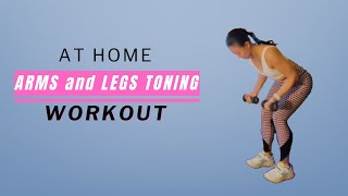 10 Min Arms and Legs Toning Workout at Home  with Weights  No Repeat  Build Lean Muscles [upl. by Lacagnia]