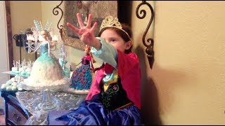 FROZEN BIRTHDAY PARTY  ELSA amp ANNA  FROZEN MOVIE PARTY [upl. by Desmond]