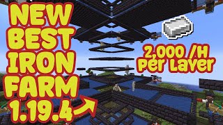 Best Iron Farm Minecraft 121  Up To 32000 Ingots per Hour [upl. by Ttehc]