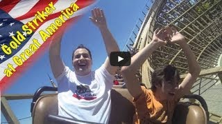 Gold Striker Roller Coaster POV at Californias Great America  Rider Reactions [upl. by Caesar945]