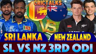 SL vs NZ Match 3rd ODI live  Sri Lanka vs New Zealand live  T20 Series live  Scoercard 2024 [upl. by Aihsenad]