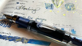 Review Pelikan Golden Lapis Shimmer Ink [upl. by Grosz]