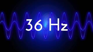 36 Hz clean sine wave BASS TEST TONE frequency [upl. by Melar]