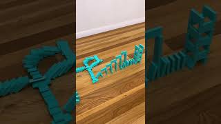 Satisfying Domino Tricks 😍 ft Teal H5dominocreations [upl. by Aziza30]