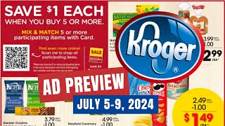 5 Day Sale Kroger Ad Preview for 7579  Buy 5 Save 1 Each MEGA SALE 5x Weekly Digital amp MORE [upl. by Ecirahc]