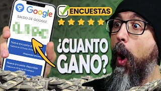 Como GANAR DINERO con ENCUESTAS de Google  TODA LA VERDAD  Google Opinion Rewards [upl. by Onitnerolf885]