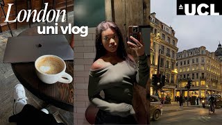 London uni Diaries 🎧 balancing uni with life  Masters Student  Study Vlog [upl. by Andriana785]