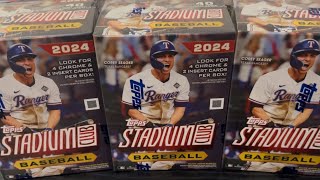 2024 TOPPS STADIUM CLUB 3 BLASTER BOX OPENING [upl. by Curtis]