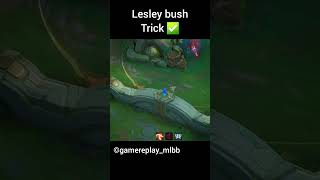 New bush Trick ✅️ Unlock🗿☠️ mobilelegends mobilelegendsbangbang mlbbcreatorcamp ml mlbb [upl. by Oijres]