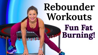 Rebounder Workout for Weight Loss 30 Minute Low Impact Fat Burning Mini Trampoline Aerobic Fitness [upl. by Ney]