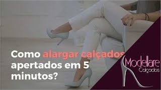 COMO ALARGAR LACEAR SAPATO APERTADO EM 5 MINUTOS [upl. by Einhapets]