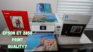 Epson ET 2850 Print Quality Test AMAZING QUALITY  MUST WATCH [upl. by Pampuch]