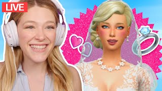 a barbie WEDDING in my sims 4 legacy challenge  Part 5 [upl. by Cherice]