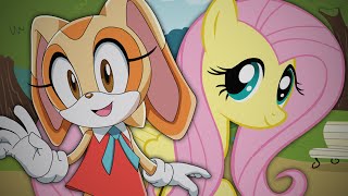 Fluttershy vs Cream the Rabbit Epic Rap Battles of Cartoons Season 2 [upl. by Ahsinek]