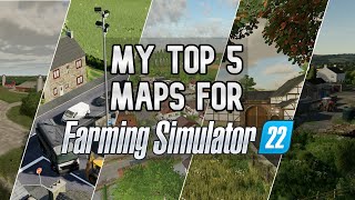 Top 5 Maps For Farming Simulator 22 On Console [upl. by Maletta]