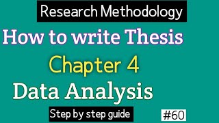 Write Results of Research Paper  Guidelines For writing thesis chapter four [upl. by Teik]