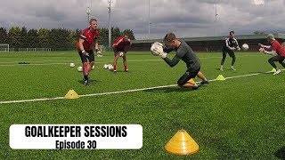 Goalkeeper Fitness Drills and Handling  Goalkeeper Sessions  Episode 30 [upl. by Suellen]