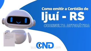 Como emitir a certidão negativa municipal de Ijuí em apenas 1 minuto [upl. by Chader]