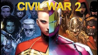 CIVIL WAR 2  HISTORIA COMPLETA  avengers  inhumanos  x men  guardianes de la galaxia [upl. by Socem]