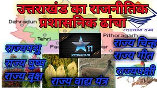 Uttrakhand ka rajnitik prashasnik dhancha  उत्तराखंड का राजनीतिक प्रशासनिक ढांचा [upl. by Czarra]