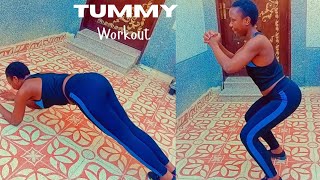 2 minutes Full BodyTummy Workout at homeNo equipments [upl. by Mazonson]