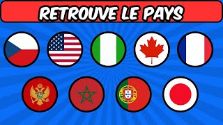 🌍 Devine le Pays 🚩 Quiz du Monde avec les Drapeaux 50 drapeaux à deviner🌎 [upl. by Eilema]