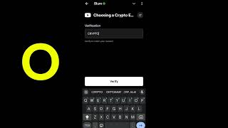 Choosing a Crypto Exchange Blum Video Code  Choosing a Crypto Exchange Blum Verification Keyword [upl. by Nayllij]