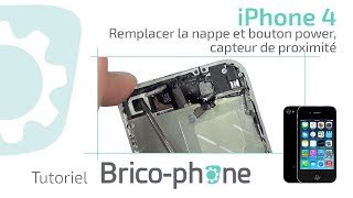 Tutoriel iPhone 4  remplacer la nappe power  micro dambiance  capteur de proximité [upl. by Aihsenod]