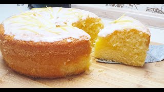 Fluffiger Zitronenkuchen Einfacher saftiger Rührkuchen Schneller Rührteig mit Zitrone Lemon Cake [upl. by Mich571]