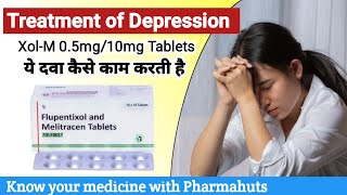 Flupentixol amp melitracen Tabelts hindi  Medicine for Anxiety amp Depression  XolM 05mg10mg tablet [upl. by Johnette]