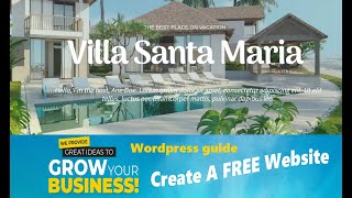 FREE  How to Create a Vacation Rental Website in Wordpress  Wordpress tutorial for beginners [upl. by Nolham304]