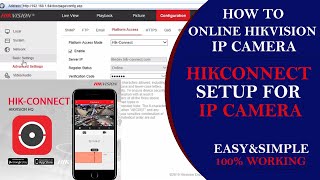 hikvision ip camera online setup  hikconnect setup in Mobile [upl. by Anetsirhc]