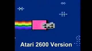 Nyan Cat  8 Bit Versions Atari 800ZX Spectrum Atari 2600 C16 by comparison [upl. by Secrest606]