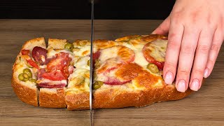 Nur 1 Stück Brot Schmackhafter als Pizza Unglaublich lecker und schnell [upl. by Haswell]