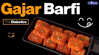 Tasty Carrot Barfi For Diabetics  Sugarless Recipes [upl. by Sirovaj]