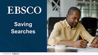 New EBSCO UI Features Saving Searches [upl. by Ardnama321]