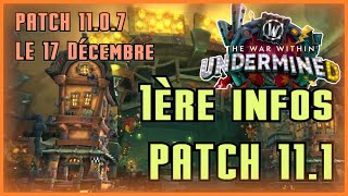 PATCH 111  Nouveau raid donjon nouveaux gouffres  WORLD OF WARCRAFT THE WAR WITHIN UNDERMINED [upl. by Jamey177]