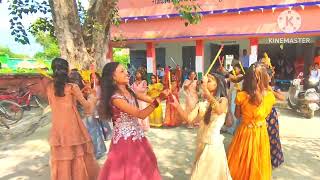 Navratri specialChogada tara dandiya song dancechogadaGarba danceKHAJUHATTIGopalganjkaushal sir [upl. by Cirdor]