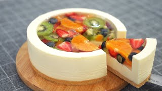 No Bake Fruit Jelly CheeseCake [upl. by Melany]