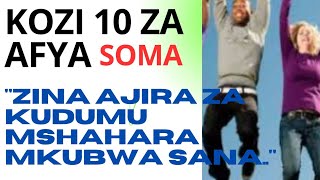 KOZI Za Afya Zenye Uhakika Wa Ajira BONGO MSHAHARA Mkubwa [upl. by Tomi]