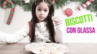 BISCOTTI DI NATALE FATTI IN CASA DECORATI CON GLASSA • DA FARE CON I BAMBINI • SEMPLICE E FACILE [upl. by Ogu]