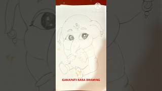 ganesh drawing  drawing  ganesh ji drawing  ganapati baba drawing ganeshdrawingeasy [upl. by Adnamal300]