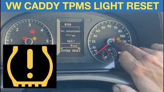 VW Caddy TPMS light reset [upl. by Tempest988]