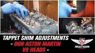 Adjust the valve clearance on Aston Martin V8 Heads [upl. by Tut83]